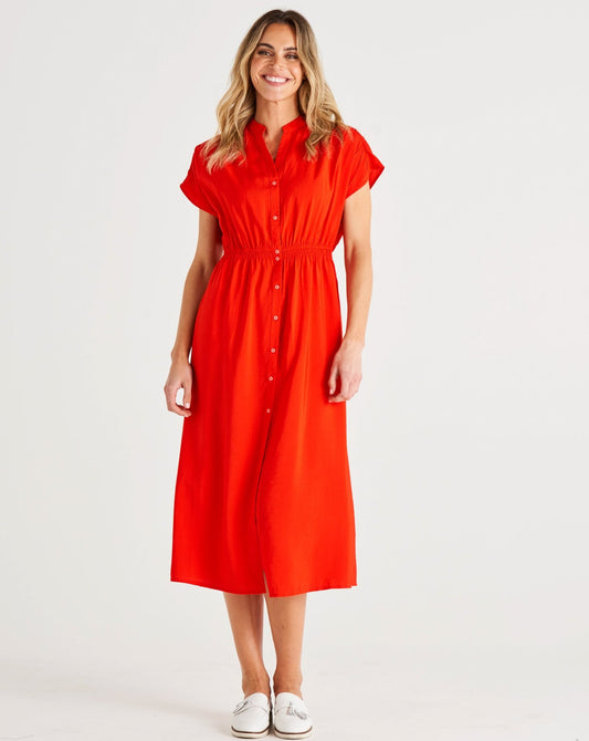 Simone Dress | Cherry Tomato