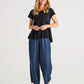 Calista Palazzo Pant | Denim Size 10