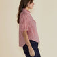 Avery Blouse | Red Stripe