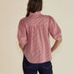 Avery Blouse | Red Stripe