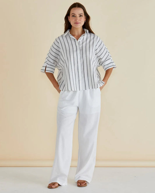 Zaza Relaxed Pant | White
