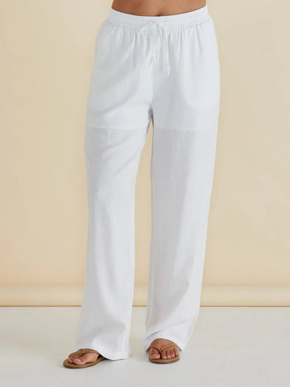 Zaza Relaxed Pant | White