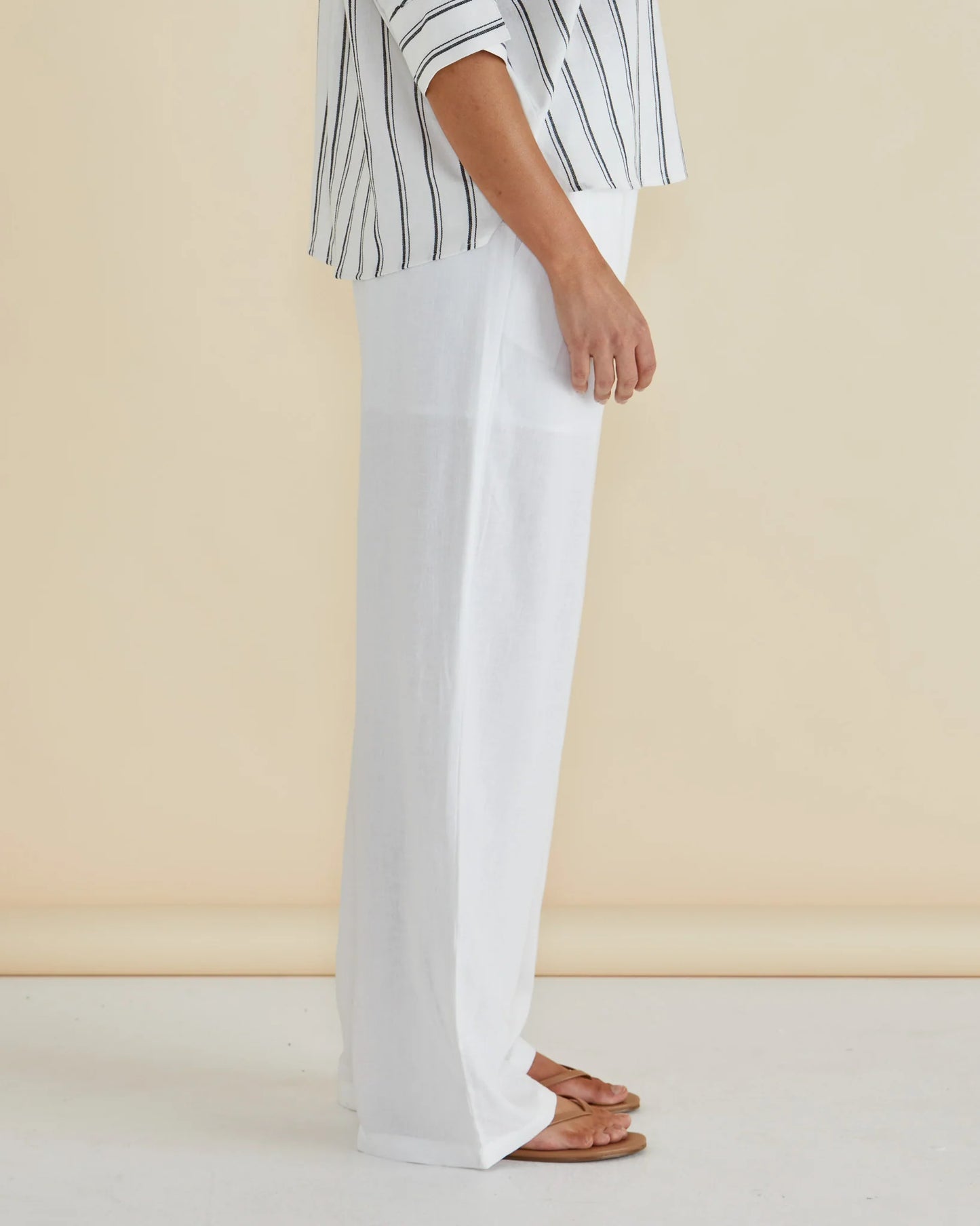 Zaza Relaxed Pant | White