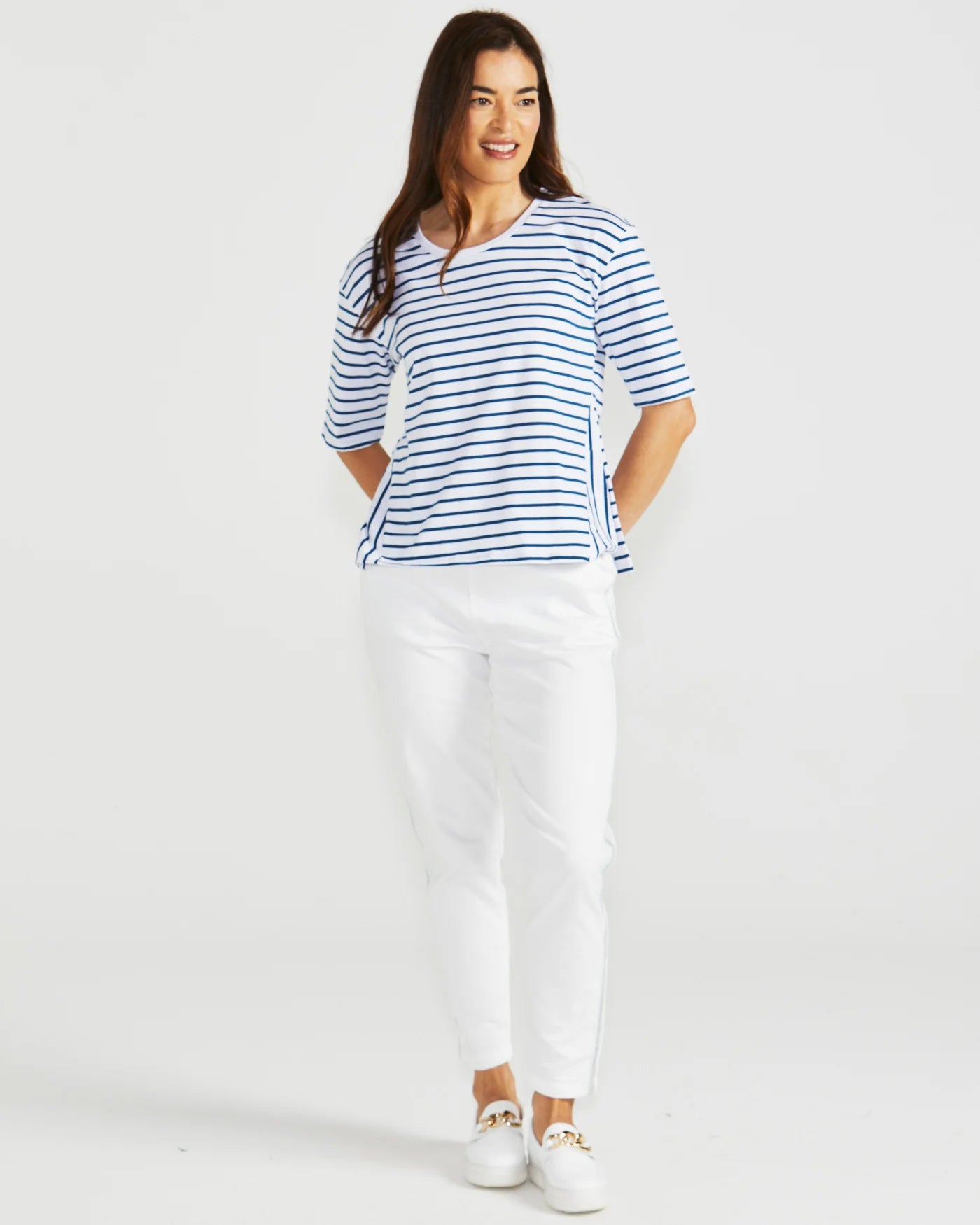 Naomi Tee | Navy Stripe