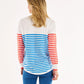 Sophie Knit Jumper | Red/Blue Stripe