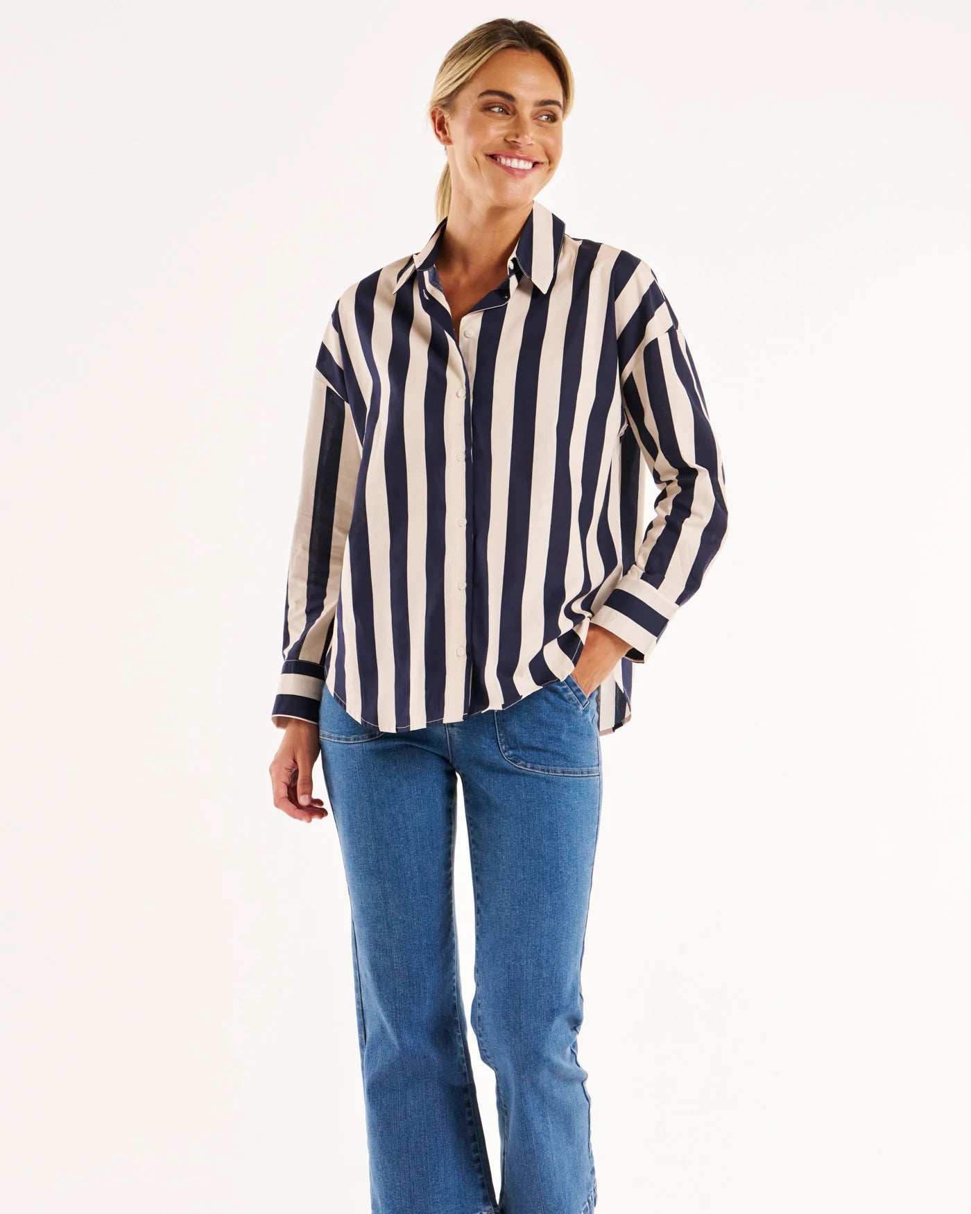 Stripe Shirt | Navy Stripe