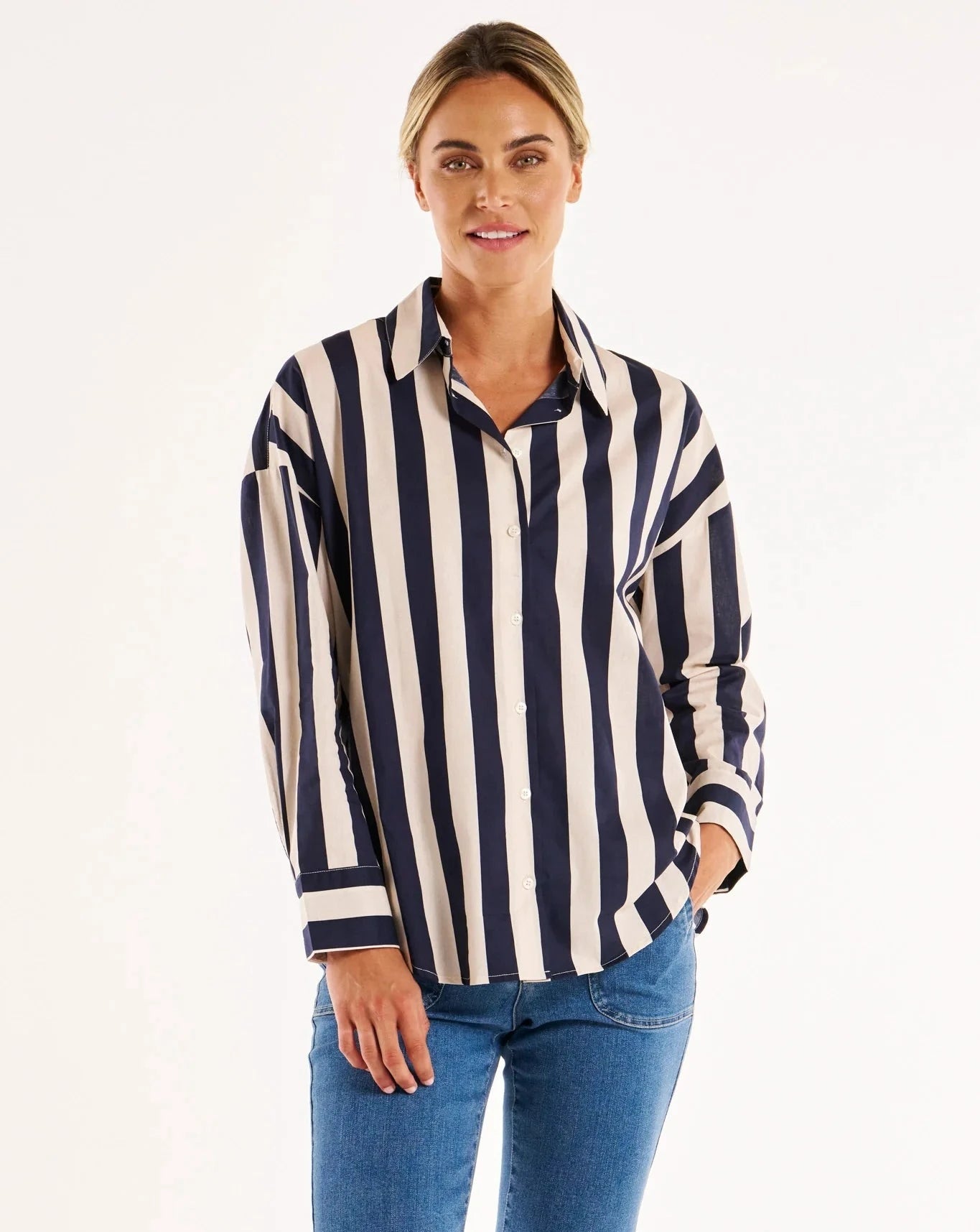 Stripe Shirt | Navy Stripe