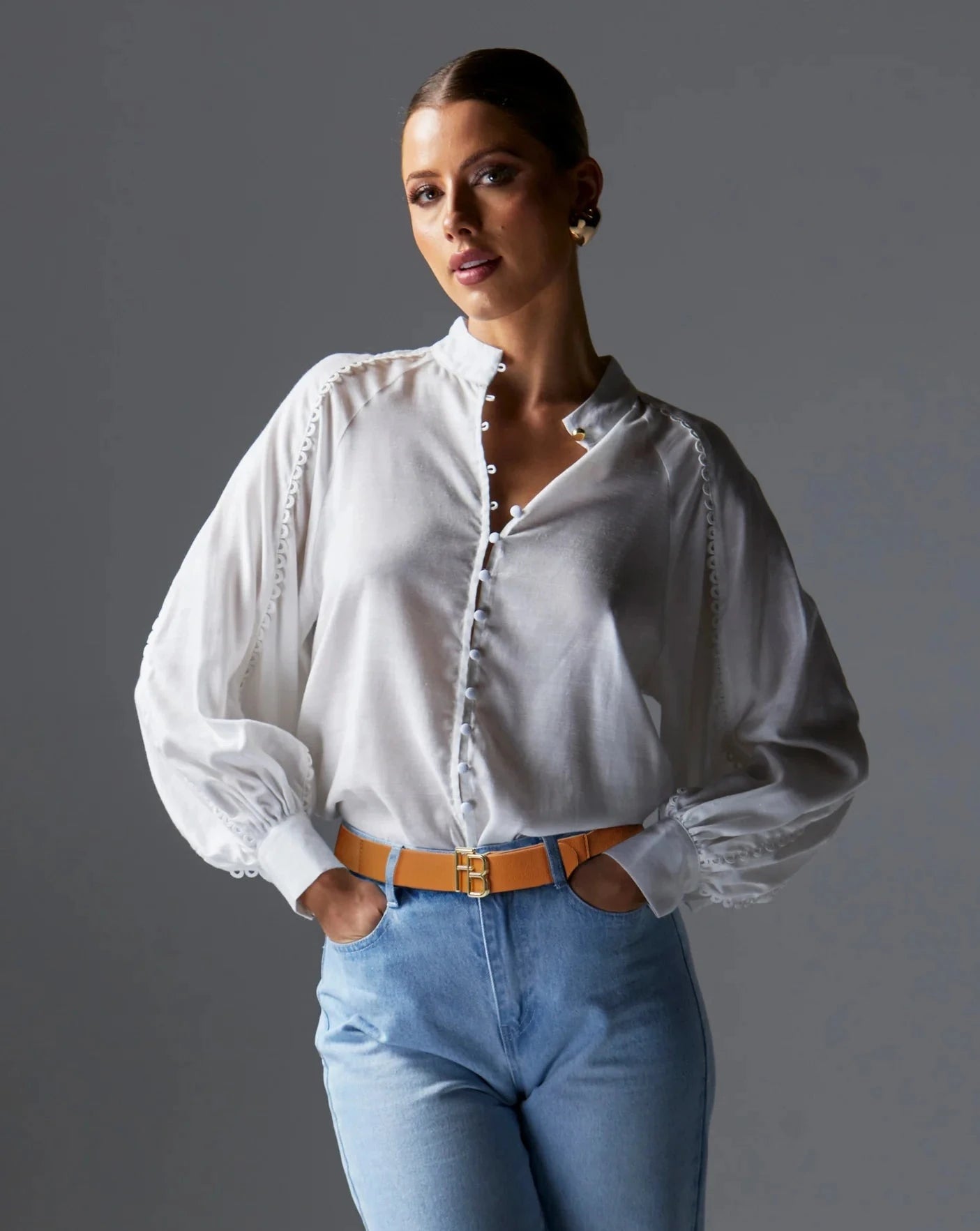 Berry Kiss Blouse | Ivory