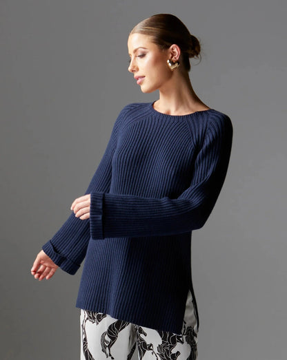 Bluebell Rib Tunic | Navy