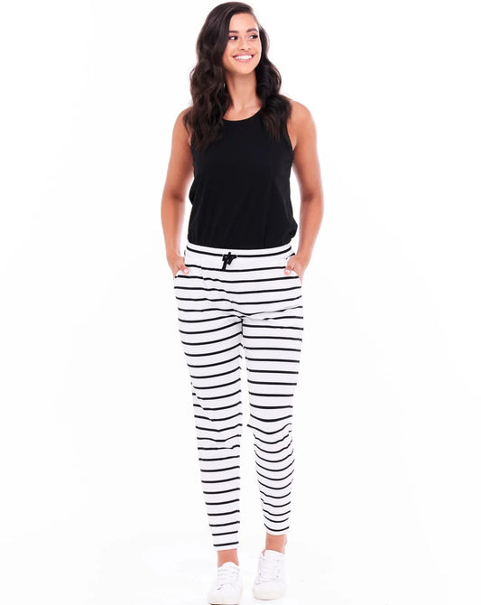 Heidi Pant | Black & White Stripe