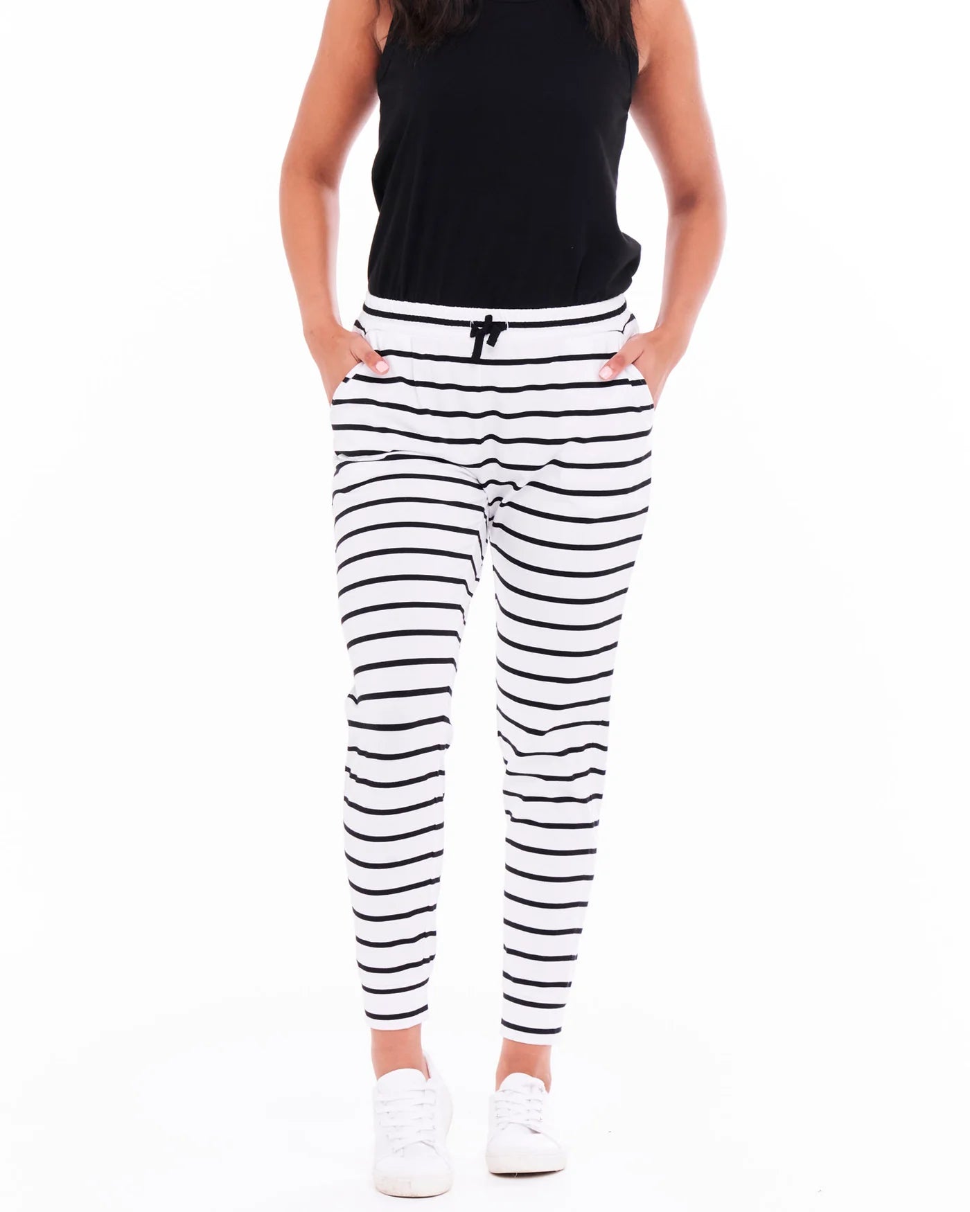 Heidi Pant | Black & White Stripe