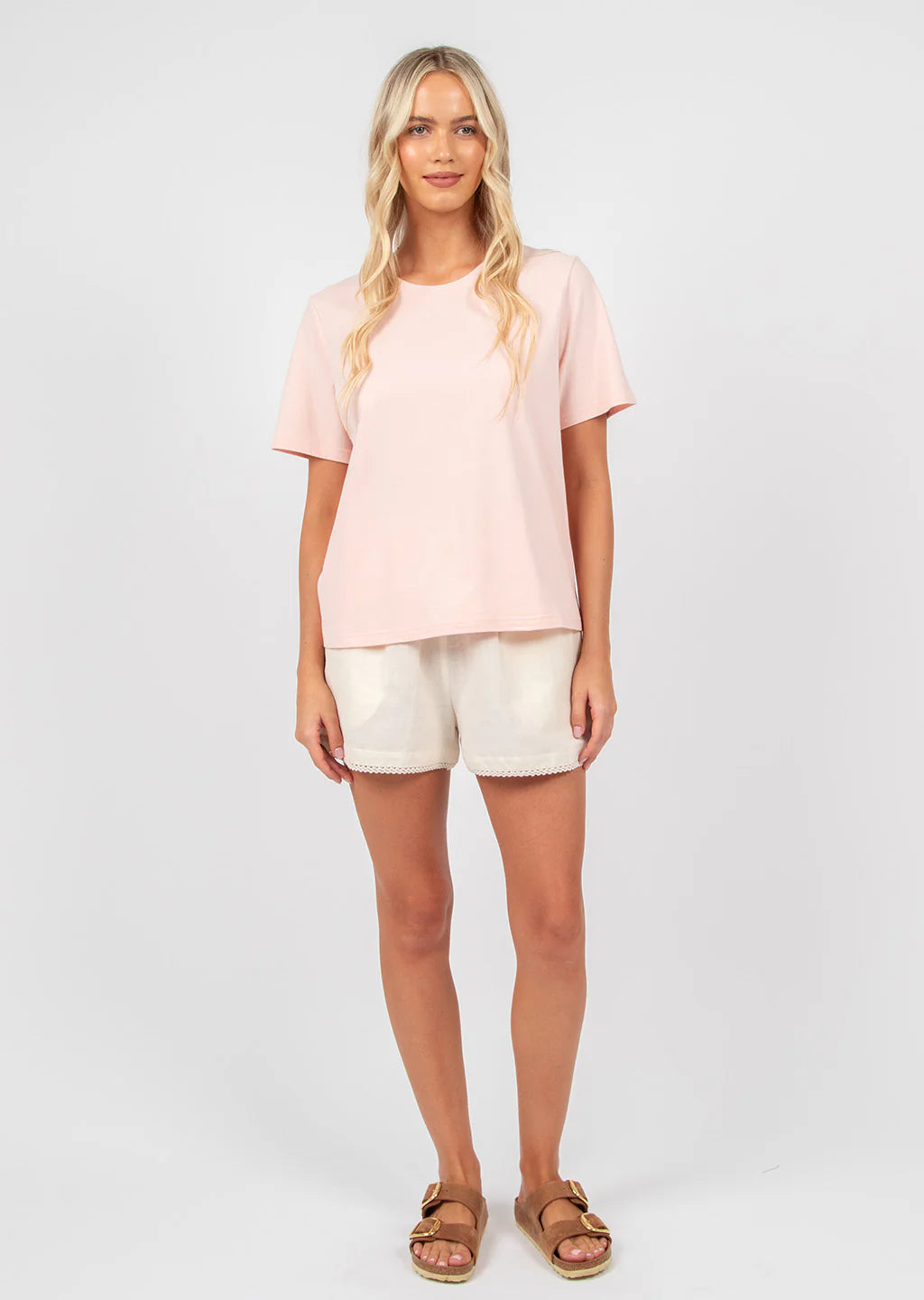 Heatwave Tee | Soft Pink