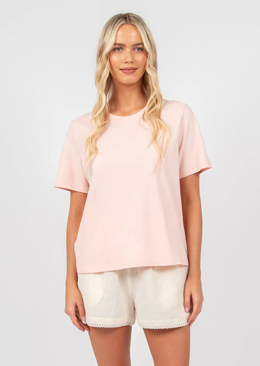 Heatwave Tee | Soft Pink