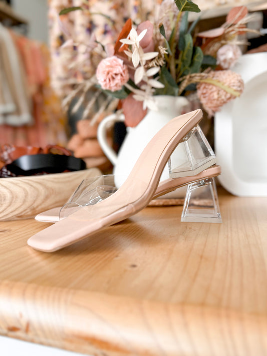 Xava Heel | Nude Clear