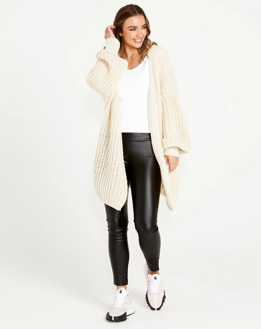 Renn Long Knit Cardi | Cream