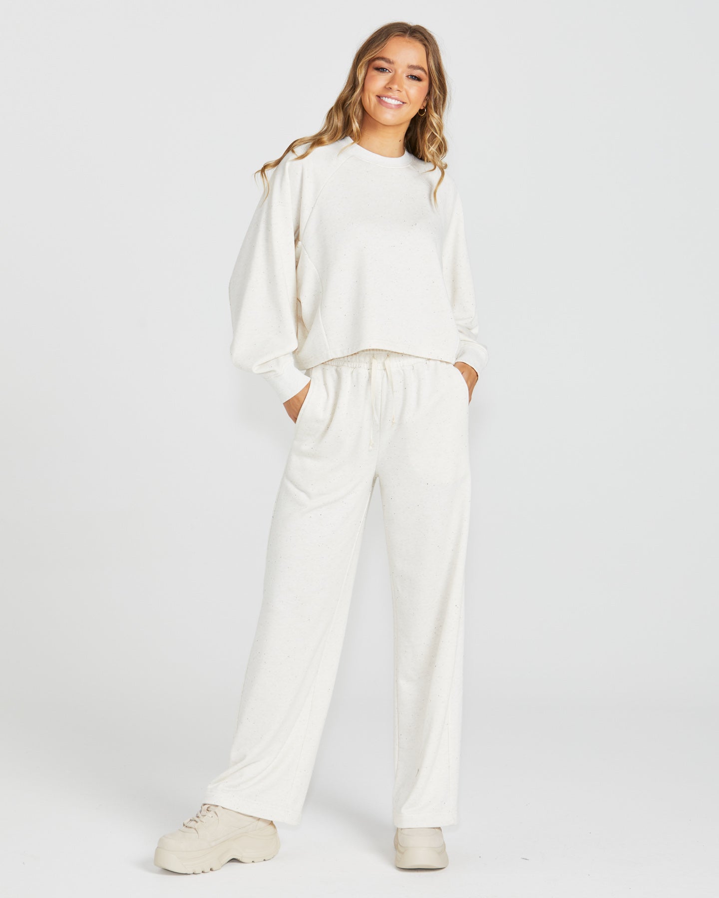 Giselle Sweat | Cream Fleck