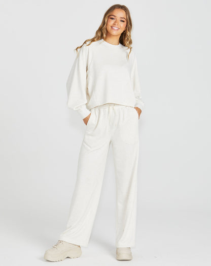 Giselle Sweatpant | Cream Fleck