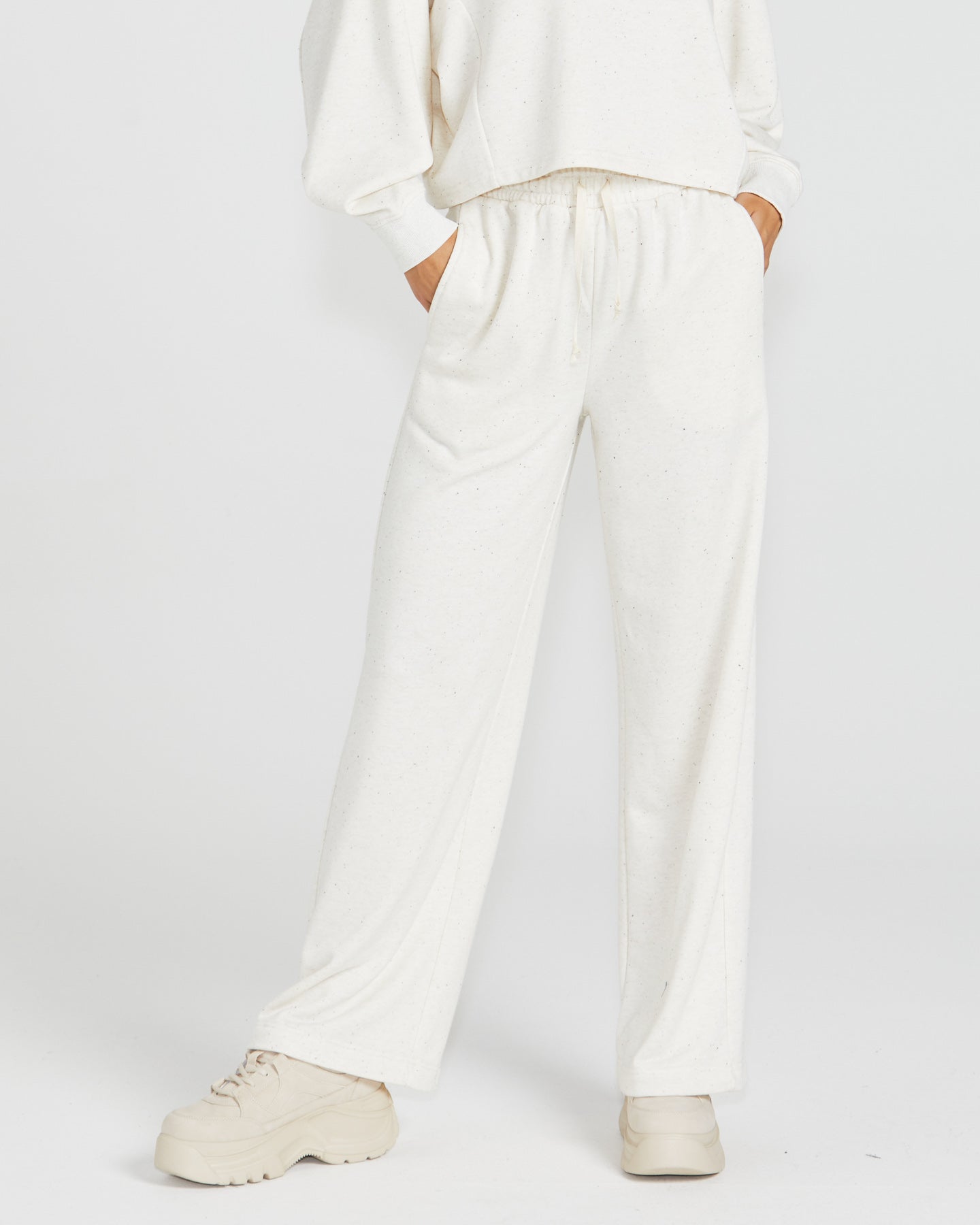 Giselle Sweatpant | Cream Fleck