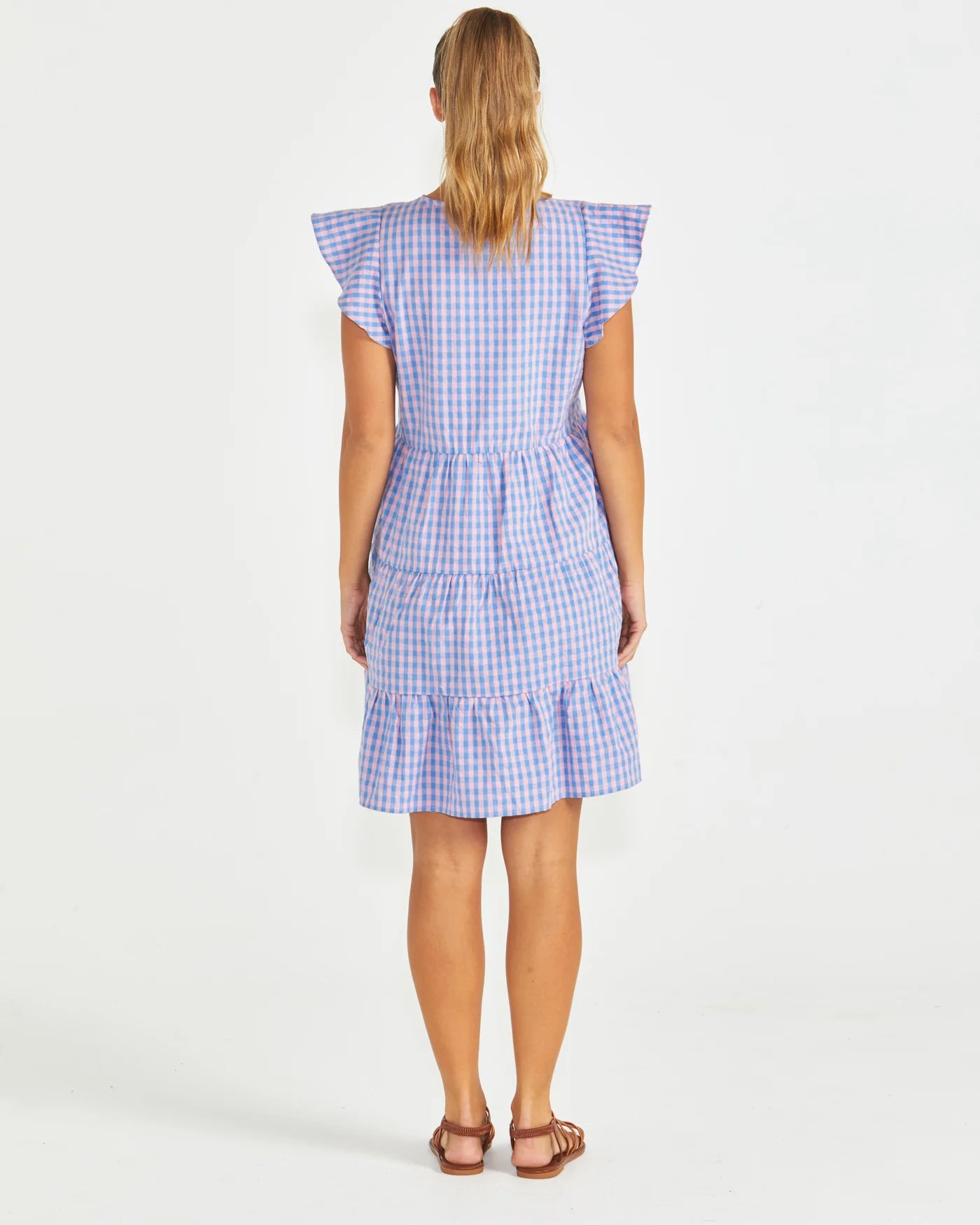 Phillipa Dress | Blue/Pink