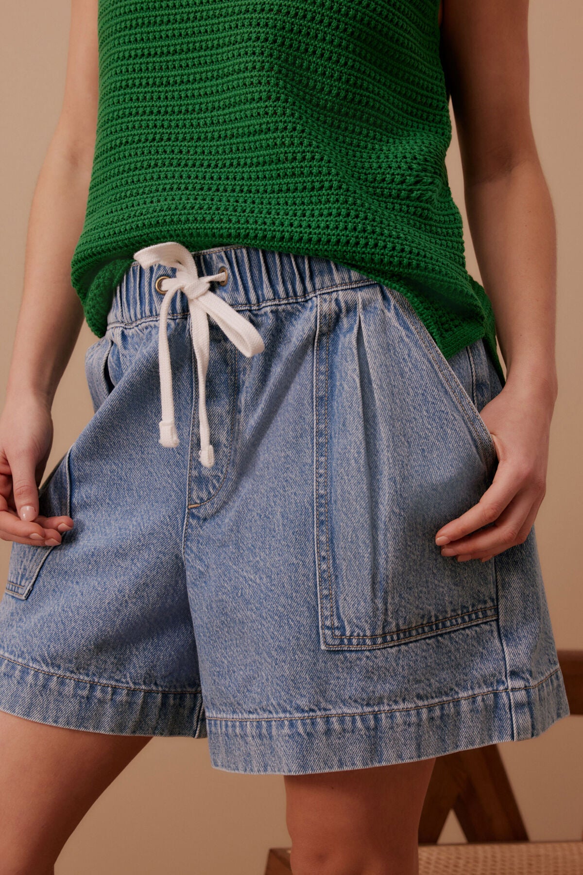 Relaxed Everyday Short | Mid Wash Blue