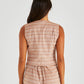 Lea Vest | Terracotta Stripe